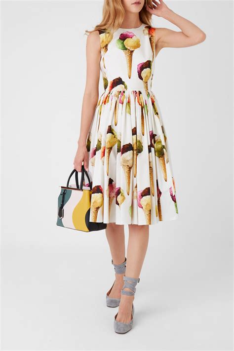 dolce gabbana ice cream dress|dolce and gabbana dresses 2022.